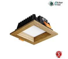 APLED - LED šviestuvas SQUARE WOODLINE LED/3W/230V 4000K 9x9 cm ąžuolas medžio masyvo