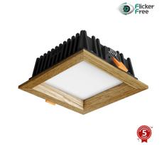 APLED - LED šviestuvas SQUARE WOODLINE LED/6W/230V 3000K 12x12 cm ąžuolas medžio masyvo