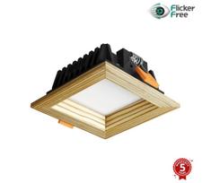 APLED - LED šviestuvas SQUARE WOODLINE LED/3W/230V 4000K 9x9 cm pušis medžio masyvo