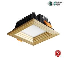 APLED -LED šviestuvas SQUARE WOODLINE LED/6W/230V 3000K 12x12 cm pušis medžio masyvo