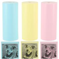 Spalvotos terminės etiketės mini spausdintuvui 57 mm x 3m, 3 vnt.