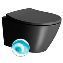 GSI Modo pakabinamas klozetas su SWIRLFLUSH® nuplovimo sistema, juodas matinis