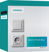 Socket outlet, mechanism + cover, with grounding, titanium white, 1/100 PROFIBOX Delta I-System 5UB1511-0KA | 4001869585901