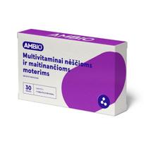 AMBIO MULTIVITAMINAI NĖŠČIOSIOMS IR MAITINANČIOMS MOTERIMS, 30 tablečių