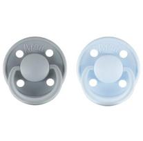 REBAEL 0-6 mėn. lateksiniai čiulptukai Pewter/Tiny Sky, 2 vnt.