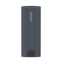 "Savio" M.2 SSD NVMe išorinio disko korpusas, USB-C 3.1, AK-67, pilkas