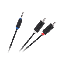 Cabletech kabelis 3.5 AUX - 2xRCA 3m