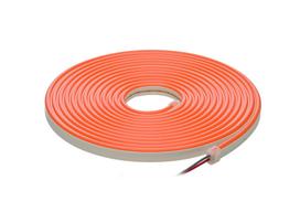 LED juosta NEON FLEX 12Vdc, 7.2W/m, karpoma 1cm, Oranžinė, 6x12mm, 5m ritė, IP67