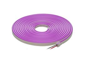 LED juosta NEON FLEX 12Vdc, 7.2W/m, karpoma 1cm, Violetinė, 6x12mm, 5m ritė, IP67