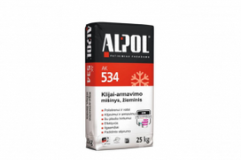 Žieminis armavimo mišinys-klijai Alpol AK534, 25kg.
