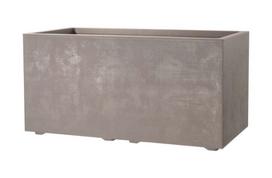Lauko plastikinis vazonas MILLENNIUM, smėlio sp., 59 x 25 x 25 cm