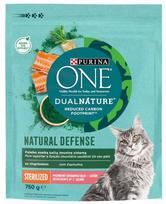 Sausas ėdalas katėms ONE Dual Nature Sterilized, su lašiša, 750 g