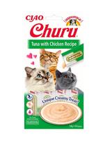 INABA Churu Cat kreminis vištienos ir tuno skanėstas katėms 56 g