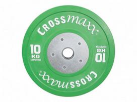 Varžybiniai bumper svarmenys CROSSMAXX® coloured (5-25kg) (Svoris: 10 kg)