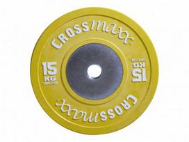 Varžybiniai bumper svarmenys CROSSMAXX® coloured (5-25kg) (Svoris: 15 kg)