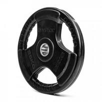 Olimpiniai svarmenys GYMSTICK Rubber 1,25-25kg (Svoris: 25 kg)