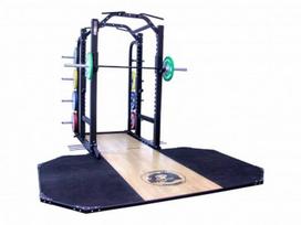 Jėgos stovas CROSSMAXX® Power Rack (Išmatavimai : su kėlimo platforma)