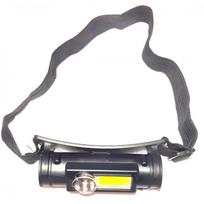 Mažas prožektorius ant galvos, 2W COB LED, 180Lm, pakraunamas, magnetas
