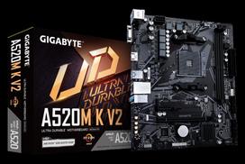 Gigabyte A520M K V2, AMD, "Socket AM4", "AMD, MOBGIGA520MKV2