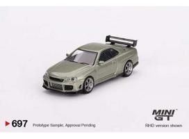 Mini GT Modeliukas 1999 Nissan Skyline GT-R R34 Tommykaira R-Z, grey