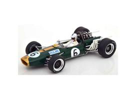 PRE-ORD3R MCG Modeliukas 1/18 1966 Brabham BT20 #06 Dennis Hulme, GP Great Britain, green/gold