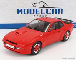 PRE-ORD3R MCG Modeliukas 1/18 1981 Porsche 924 Carrera GT, red with red wheels