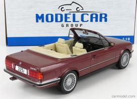 PRE-ORD3R MCG Modeliukas 1/18 1985 BMW 325i(E30) Cabriolet, darkred metallic