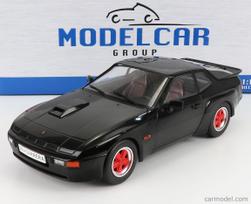 PRE-ORD3R MCG Modeliukas 1/18 1981 Porsche 924 Carrera GT, black with red wheels