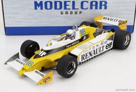 PRE-ORD3R MCG Modeliukas 1/18 1979 Renault RS10, #16 R. Arnoux, Equipe Renault Elf, Formula 1 GP Gre