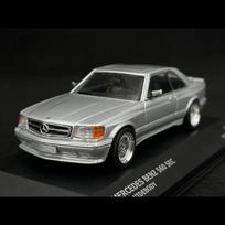 Solido Modeliukas 1/43 Mercedes Benz 560 SEC wide body, silver