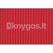 Gofruotas kartonas 50x70cm Folia raudonas