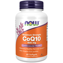 Now Foods Coenzyme Q10 600 mg 60 softgels