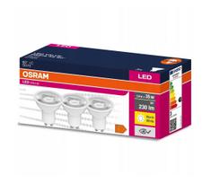 KOMPLEKTAS 3x LED elektros lemputė PAR16 GU10/2,8W/230V 2700K 60° - Osram