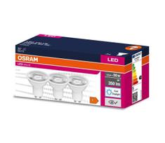KOMPLEKTAS 3x LED elektros lemputė PAR16 GU10/4,5W/230V 6500K 36° - Osram