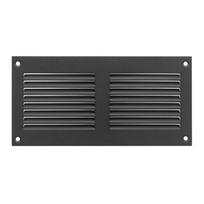 Metalinės ventiliacijos grotelės MR1010A, 100 x 100 mm, antracito sp.