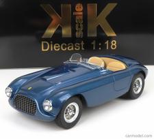 PRE-ORD3R KK Scale Modeliukas 1/18 1949 Ferrari 166 MM Barchetta, blue mettalic