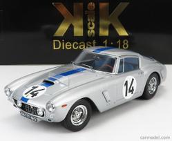 PRE-ORD3R KK Scale Modeliukas 1961 Ferrari 250 GT SWB Competizione #14 24h Le Mans, silver