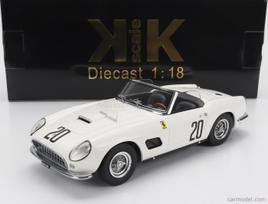 PRE-ORD3R KK Scale Modeliukas 1/18 1960 Ferrari 250 GT California Spyder Le Mans, Schlesser/Sturgis #20,