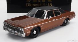 PRE-ORD3R KK Scale Modeliukas 1/18 1974 Dodge Monaco, vinyl roof brown/black