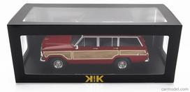 PRE-ORD3R KK Scale Modeliukas 1/18 1989 Jeep Grand Wagoneer, red/wood