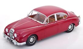 PRE-ORD3R KK Scale Modeliukas 1/18 1962 Daimler 250 V6 *LHD*, red with brown interieur