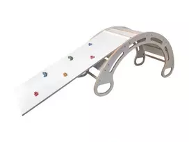 Montessori laipynė - tiltelis - supynės - čiuožykla S (ilgis 85 cm, plotis 39 cm. aukštis 41.5 cm)