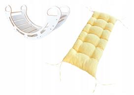 Montessori tiltelis - supuoklės - su pagalve S (41.5 cm x 85 cm x 39 cm) Geltona