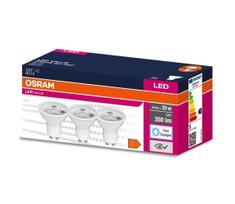 KOMPLEKTAS 3x LED elektros lemputė PAR16 GU10/4,5W/230V 6500K 120° - Osram