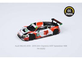 PRE-ORD3R Para64 Modeliukas 2019 Audi R8 LMS EVO #88 Speedstar 24hr Daytona WRT, black/red/white (cars in a deluxe Acrylic window box)