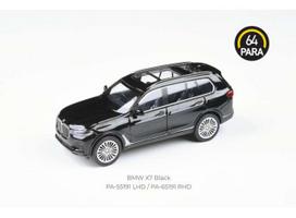 PRE-ORD3R Para64 Modeliukas BMW X7 *Left Hand Drive*, black (cars in a deluxe Acrylic window box)