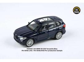 PRE-ORDER Para64 Modeliukas BMW X5 G05 *Right Hand Drive*, blue (cars in a deluxe Acrylic window box)