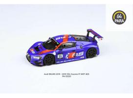 PRE-ORD3R Para64 Modeliukas 1/64 2019 Audi R8 LMS #25 10H Suzuka P1 WRT, blue/red (cars in a deluxe Acrylic window box)