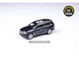 PRE-ORD3R Para64 Modeliukas BMW X7 *Right Hand Drive*, tanzanite blue (cars in a deluxe Acrylic window box)