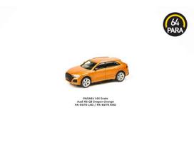 Para64 Modeliukas 1/64 Audi RS Q8 *Left Hand Drive*, dragon orange (cars in a deluxe Acrylic window box)